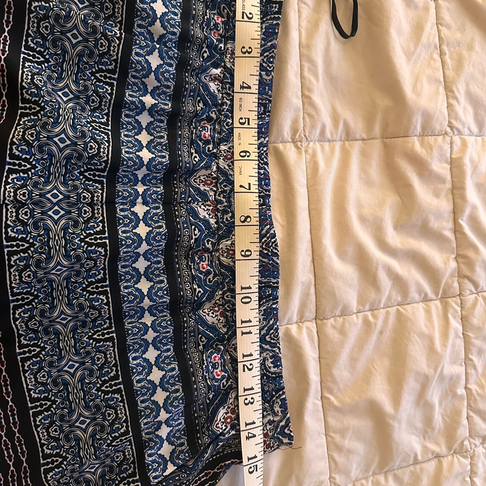 Daniel Cremieux Blue and Black Patterned Skirt - Picture 7 of 7